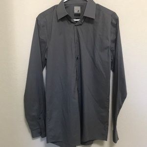 Super slim fit men’s button down shirt